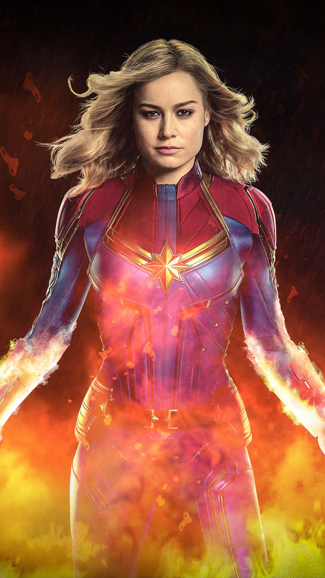 Captain Marvel 2, Captain Marvel, cosmic backdrop, Full HD Phone Wallpaper