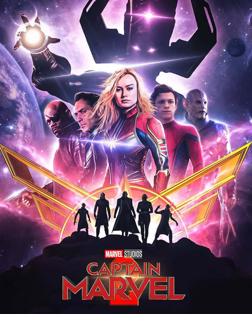 Captain Marvel 2, Captain Marvel, cosmic backdrop, HD Phone Wallpaper