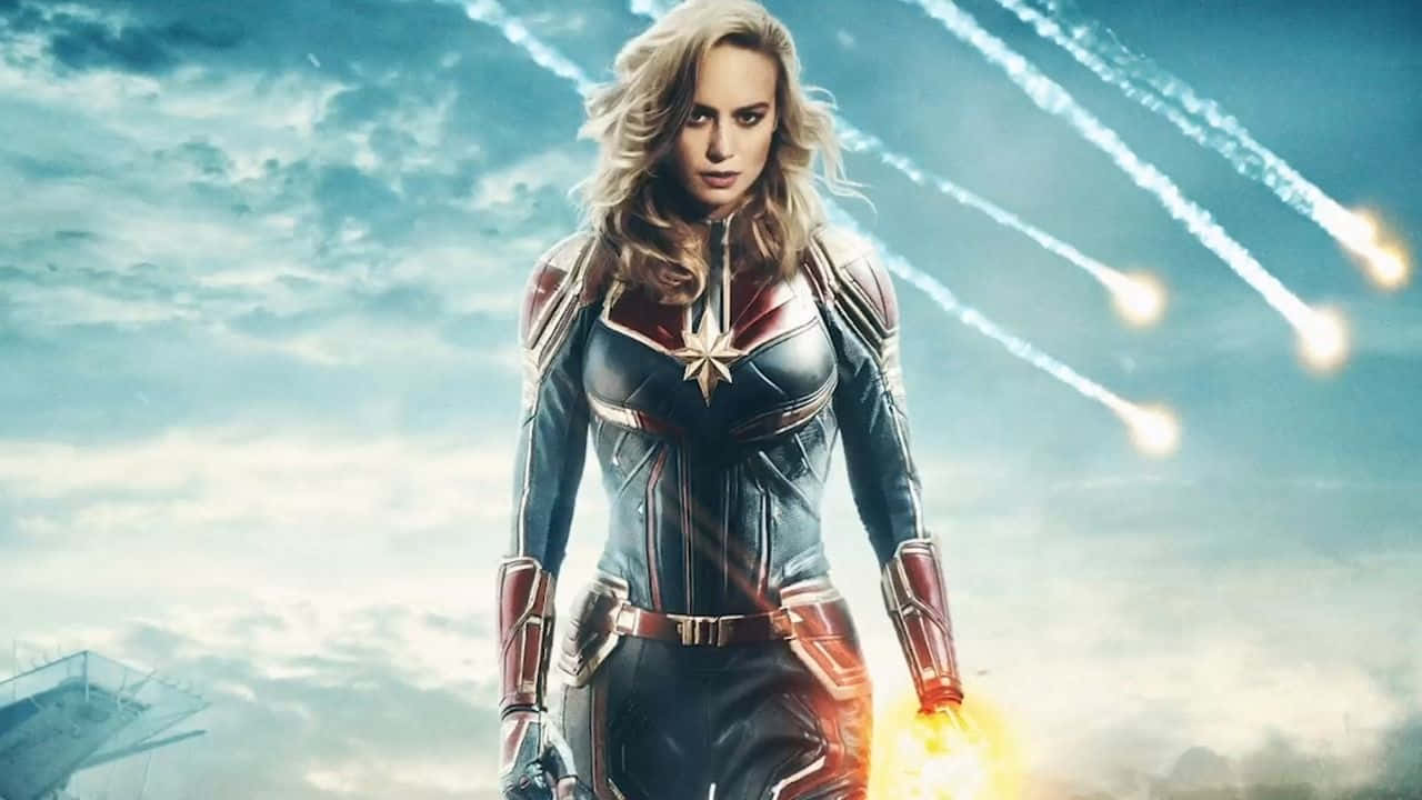 Captain Marvel 2, Captain Marvel, cloudy sky, HD Desktop Wallpaper
