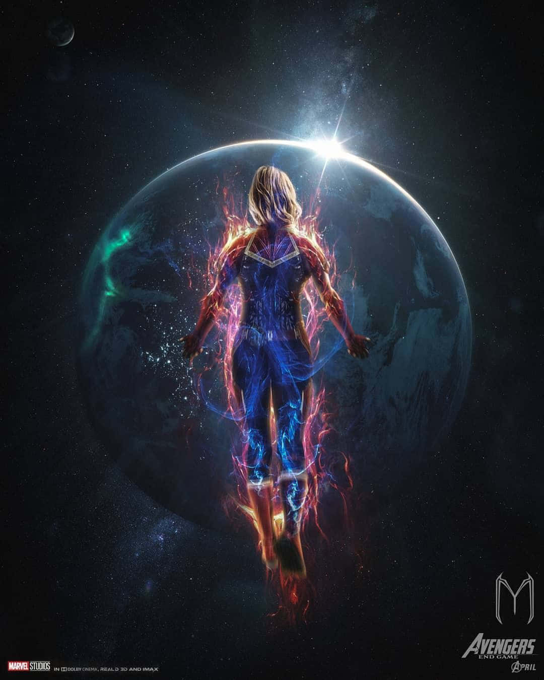 Captain Marvel, Carol Danvers, cosmic energy, HD Phone Wallpaper