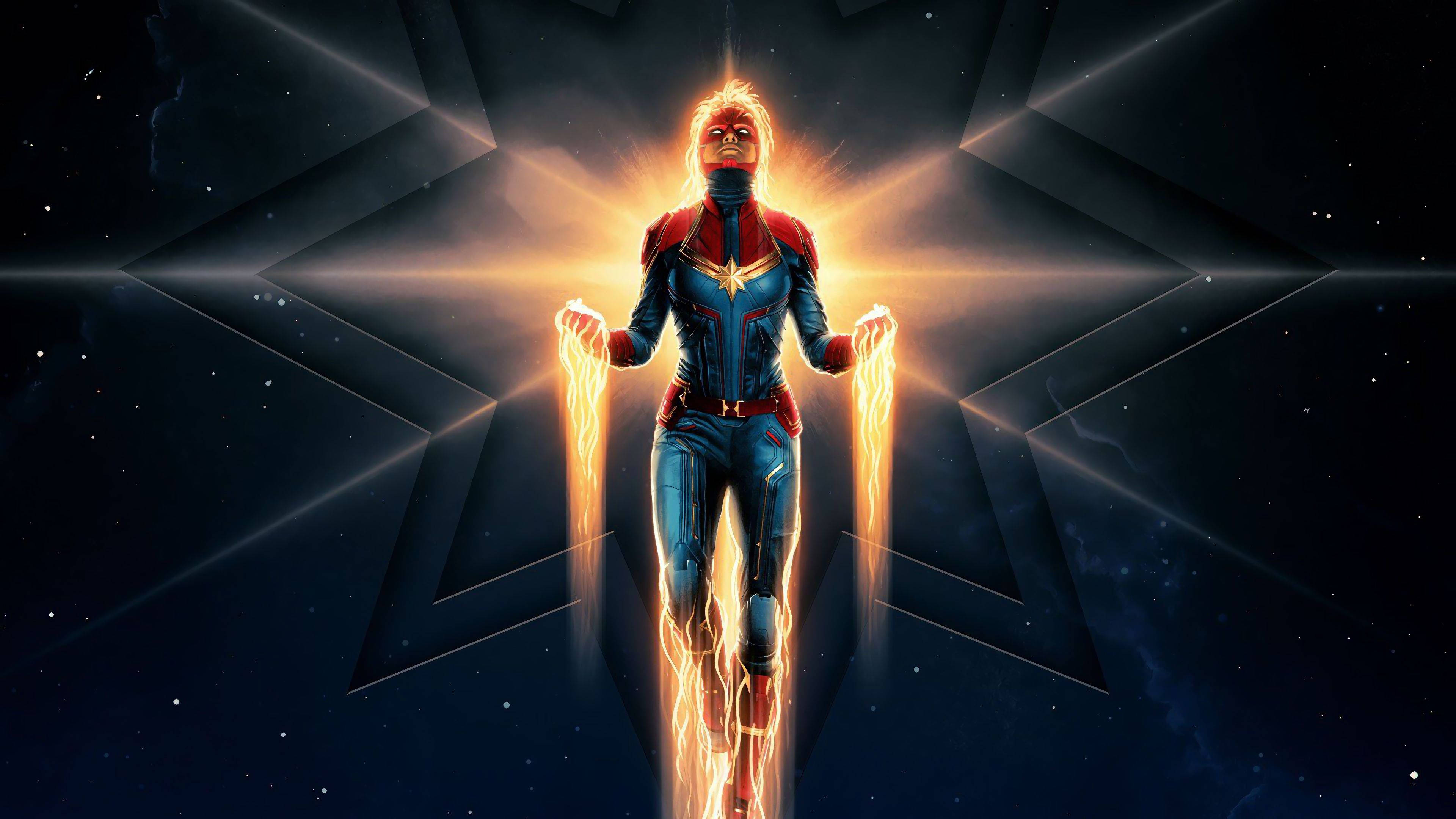 Captain Marvel, 4K, Marvel, 4K Desktop Wallpaper