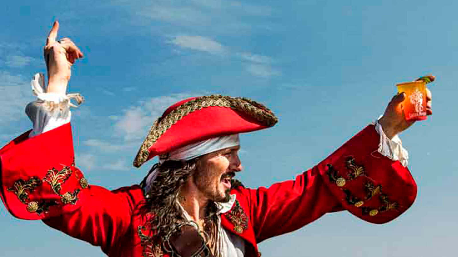 Captain Morgan, red coat, tricorn hat, HD Desktop Wallpaper