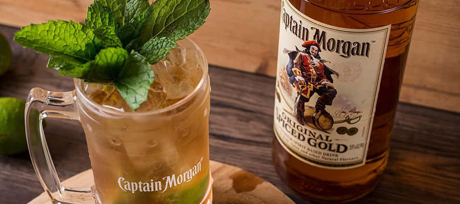Captain Morgan, spiced rum, mint, SD Desktop Wallpaper