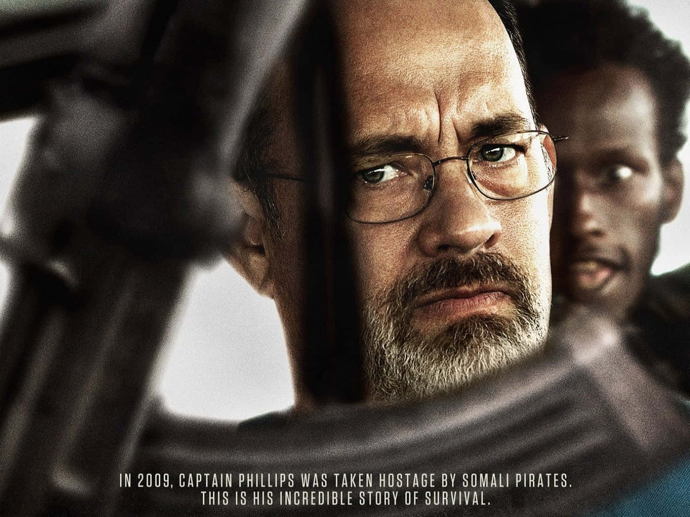 Captain Phillips, glasses, beard, HD Desktop Wallpaper