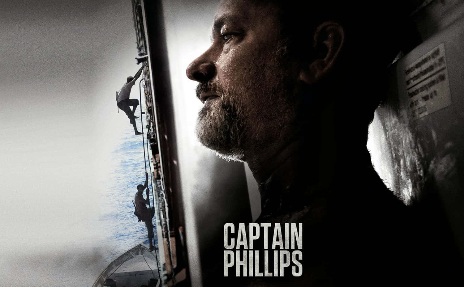 Captain Phillips, stormy sea, silhouetted figures, HD Desktop Wallpaper
