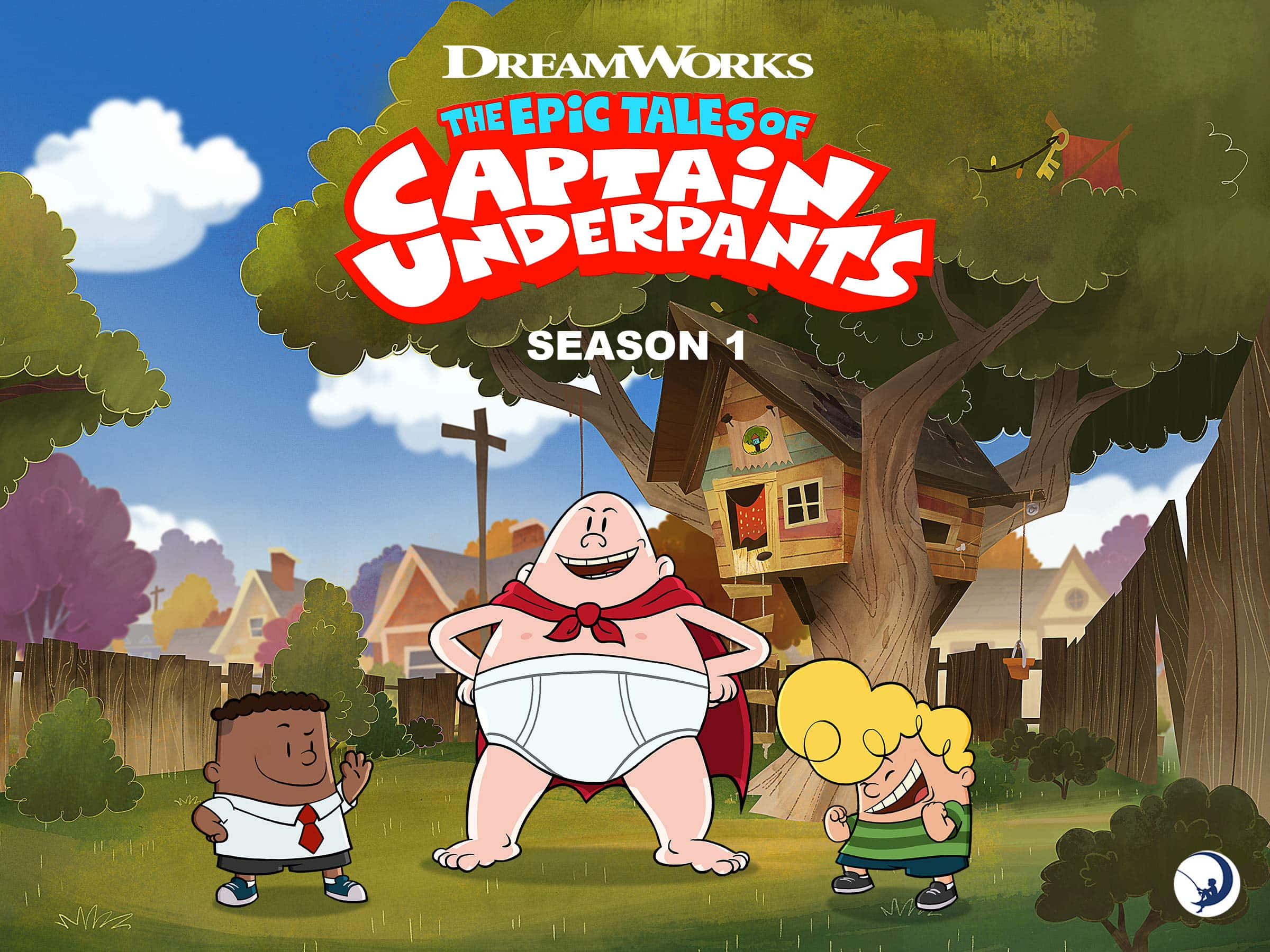 Captain Underpants, The First Epic Movie, kids in the backyard, Full HD Desktop Wallpaper