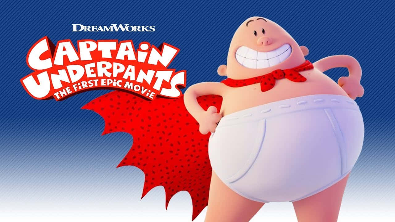 Captain Underpants The First Epic Movie, white underpants, red cape, HD Desktop Wallpaper