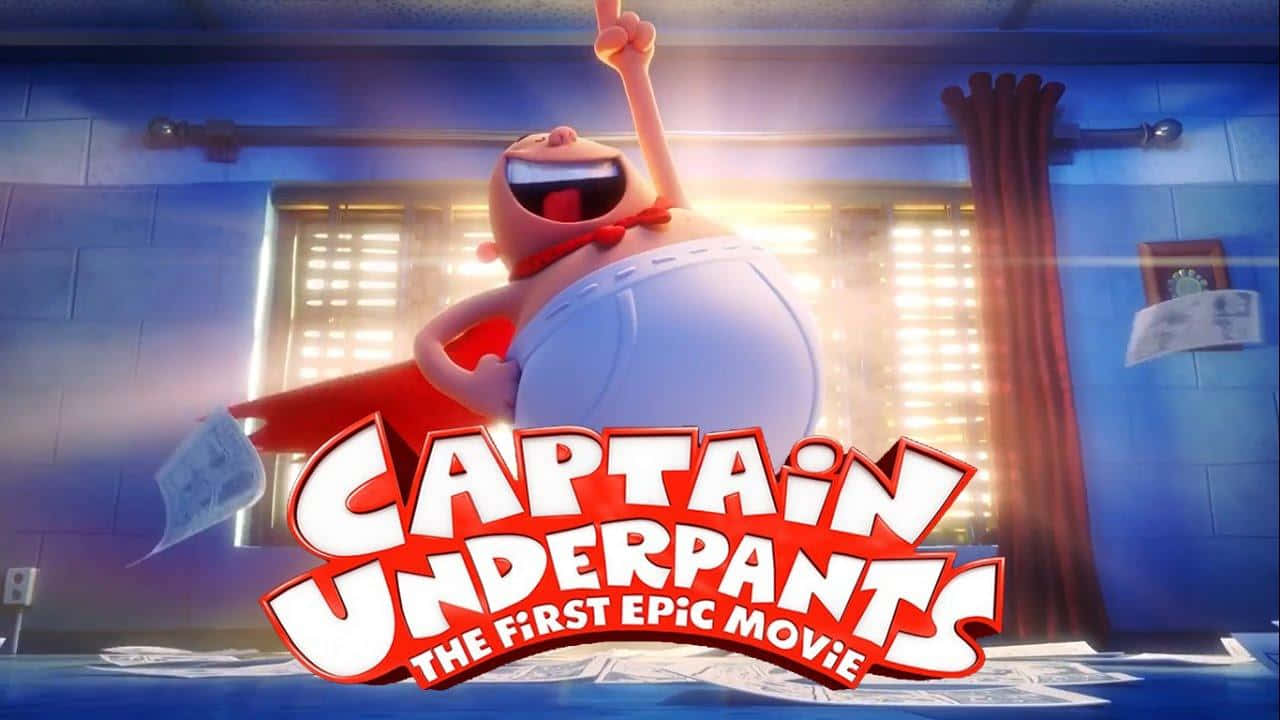 Captain Underpants, The First Epic Movie, red cape, HD Desktop Wallpaper
