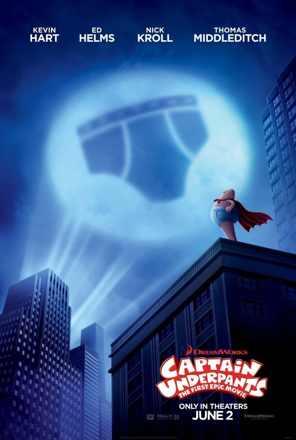 Captain Underpants The First Epic Movie, theater release, city building, HD Phone Wallpaper