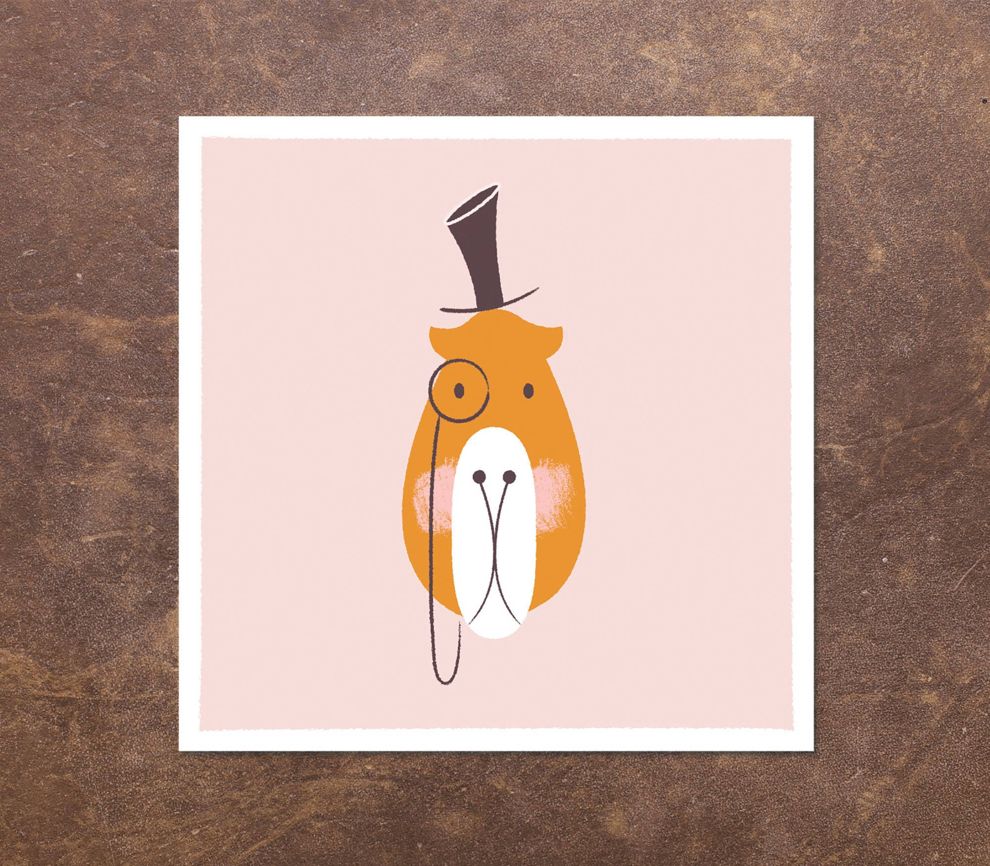 capybara, top hat, monocle, Full HD Desktop Wallpaper