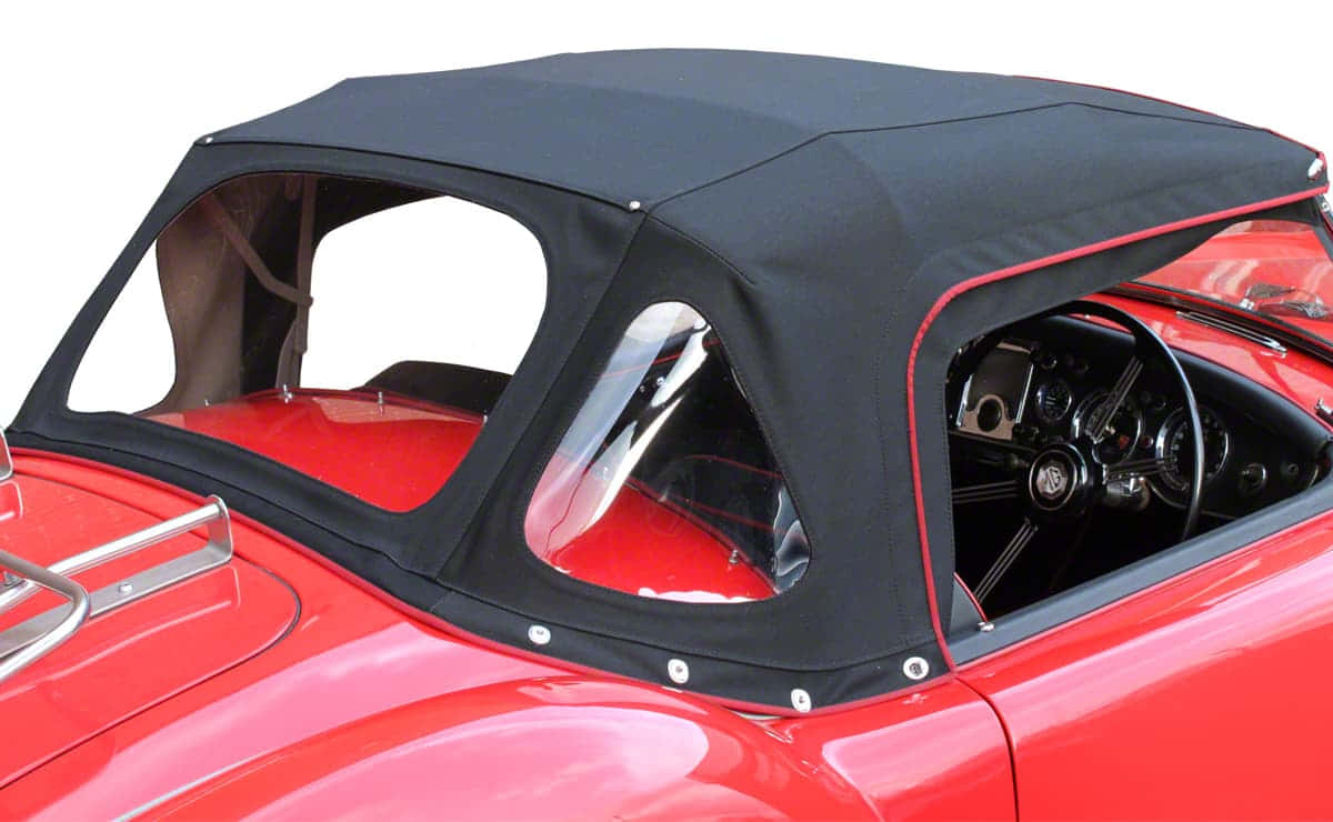 Sleek sports car, classic convertible sports car, vibrant red, SD Desktop Wallpaper