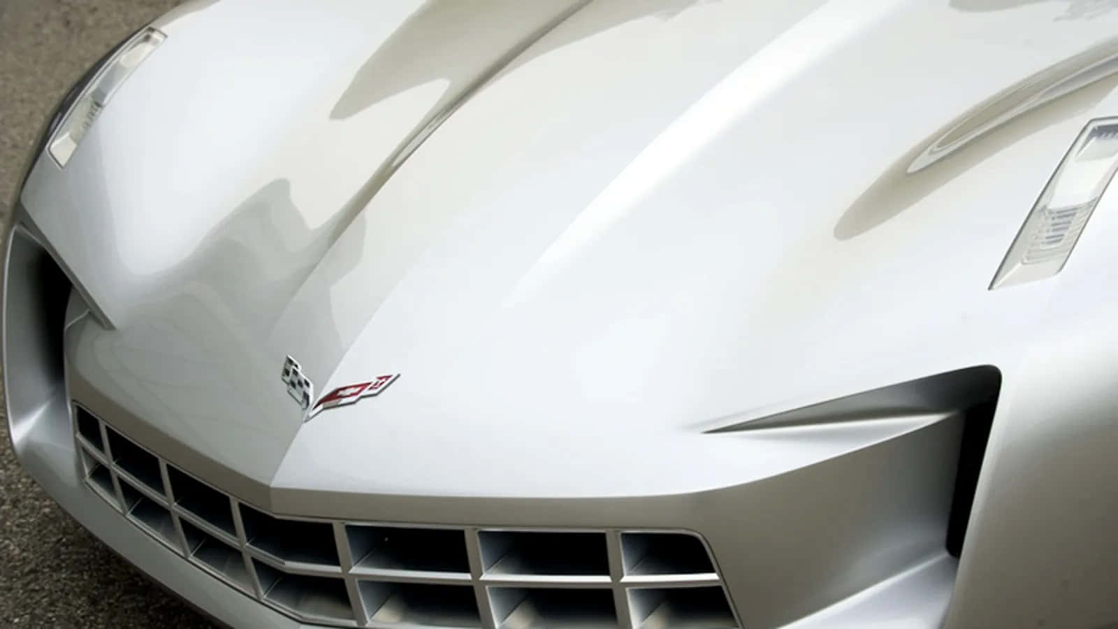 silver, sports car, hood, HD Desktop Wallpaper
