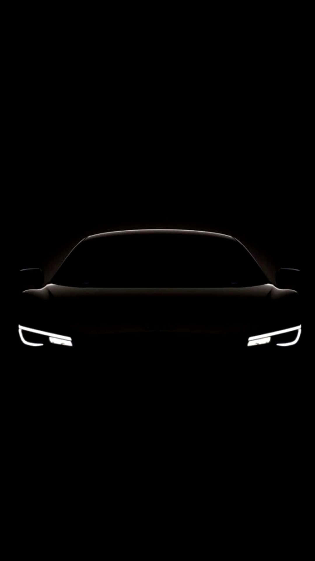 pristine black car, professional detailing, sleek car silhouette, Full HD Phone Wallpaper