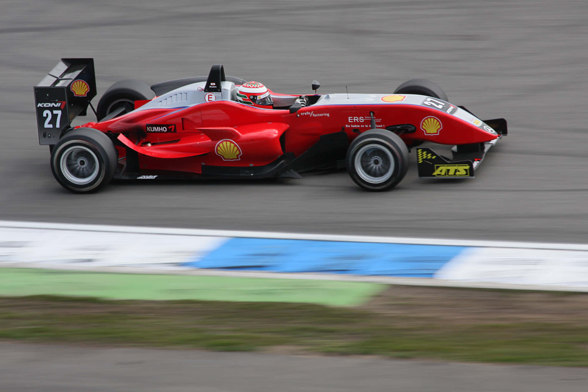Formula racing car, red, track, Full HD Desktop Wallpaper