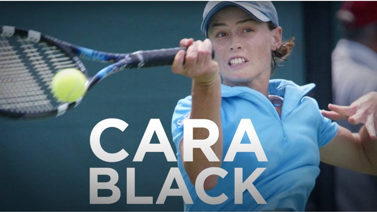 Cara Black, tennis player, yellow ball, HD Desktop Wallpaper