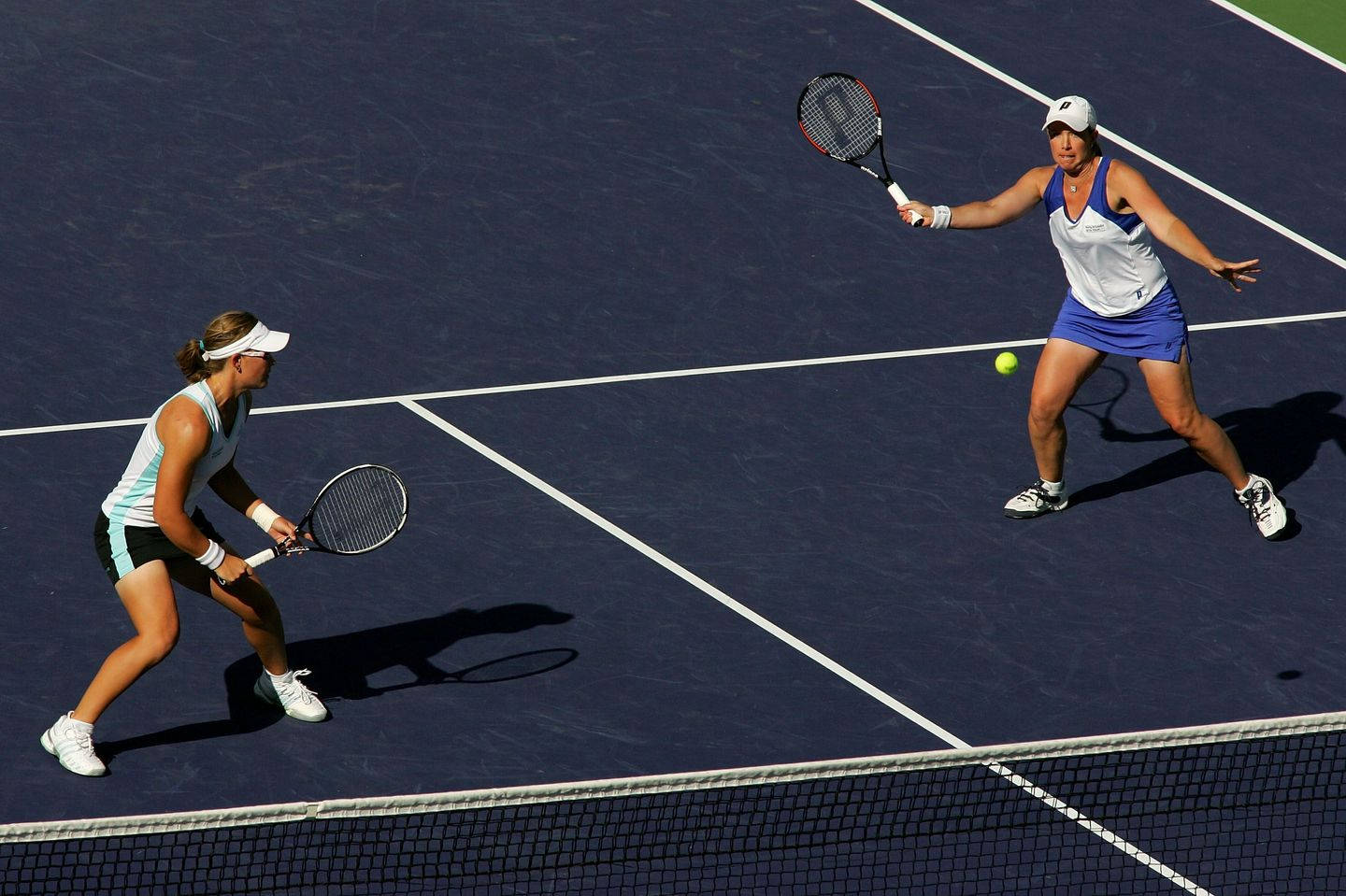 Cara Black, tennis court, blue hard court, HD Desktop Wallpaper