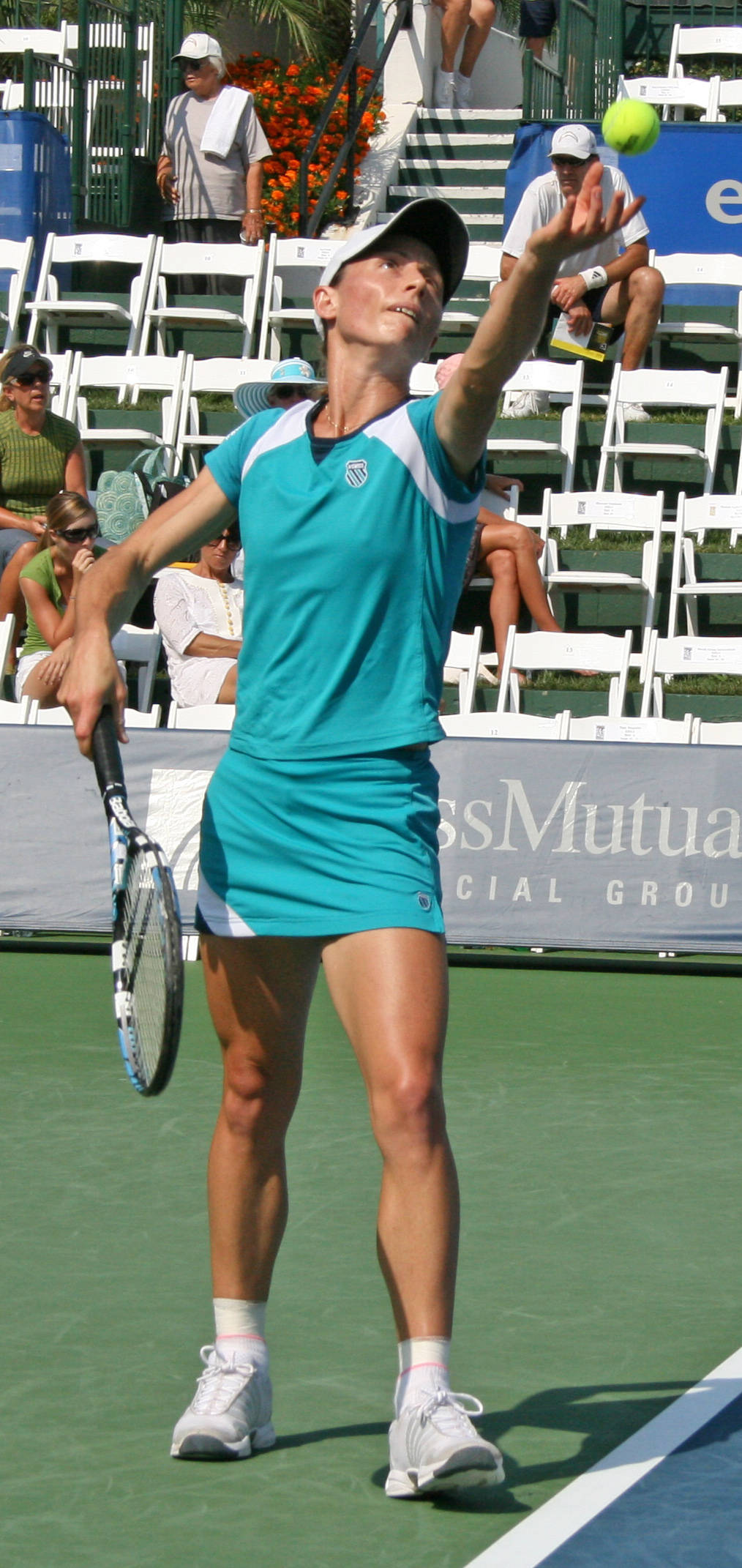Cara Black, teal outfit, green court, Full HD Phone Wallpaper