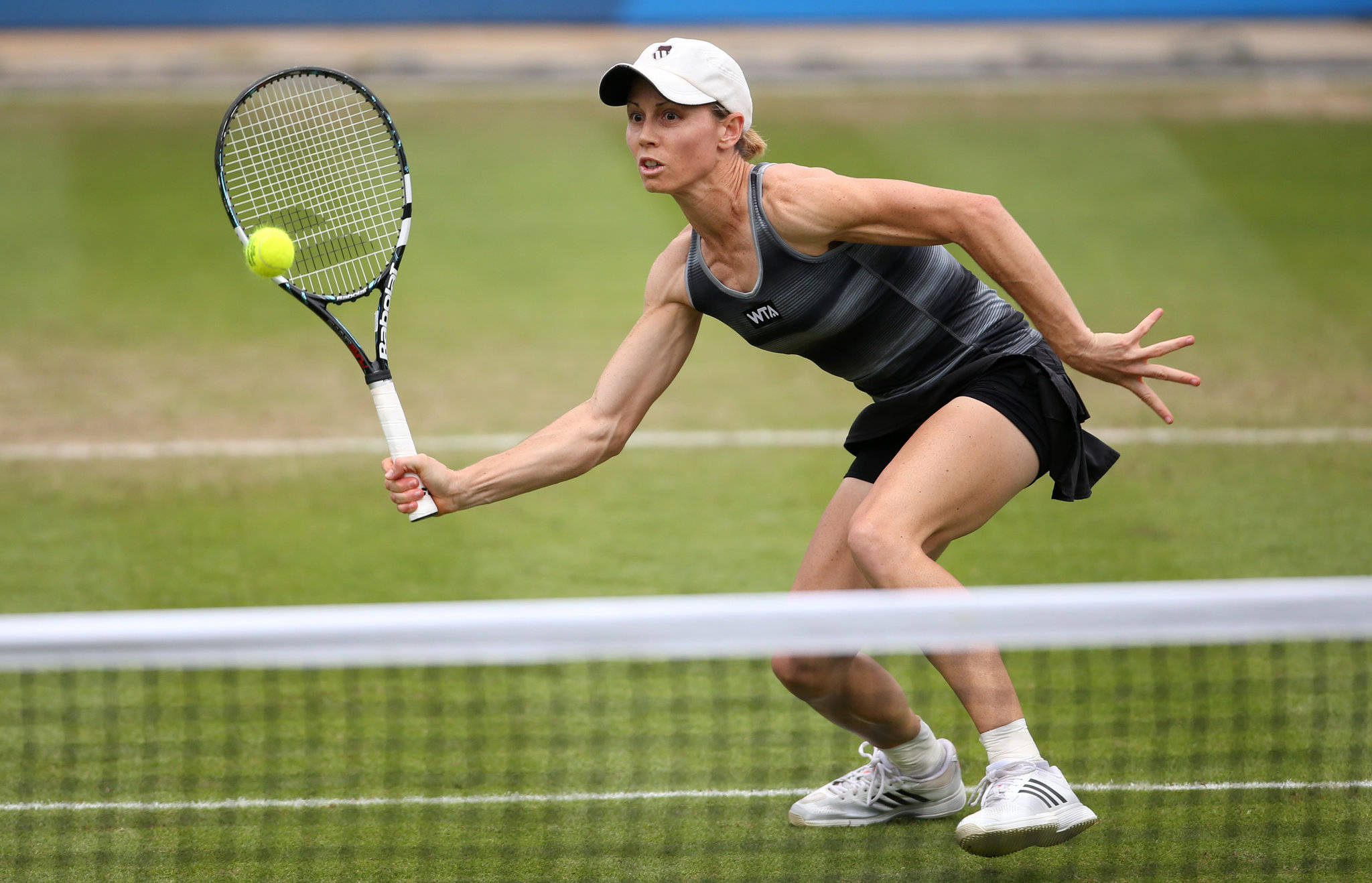 Cara Black, tennis match, grass court, Full HD Desktop Wallpaper