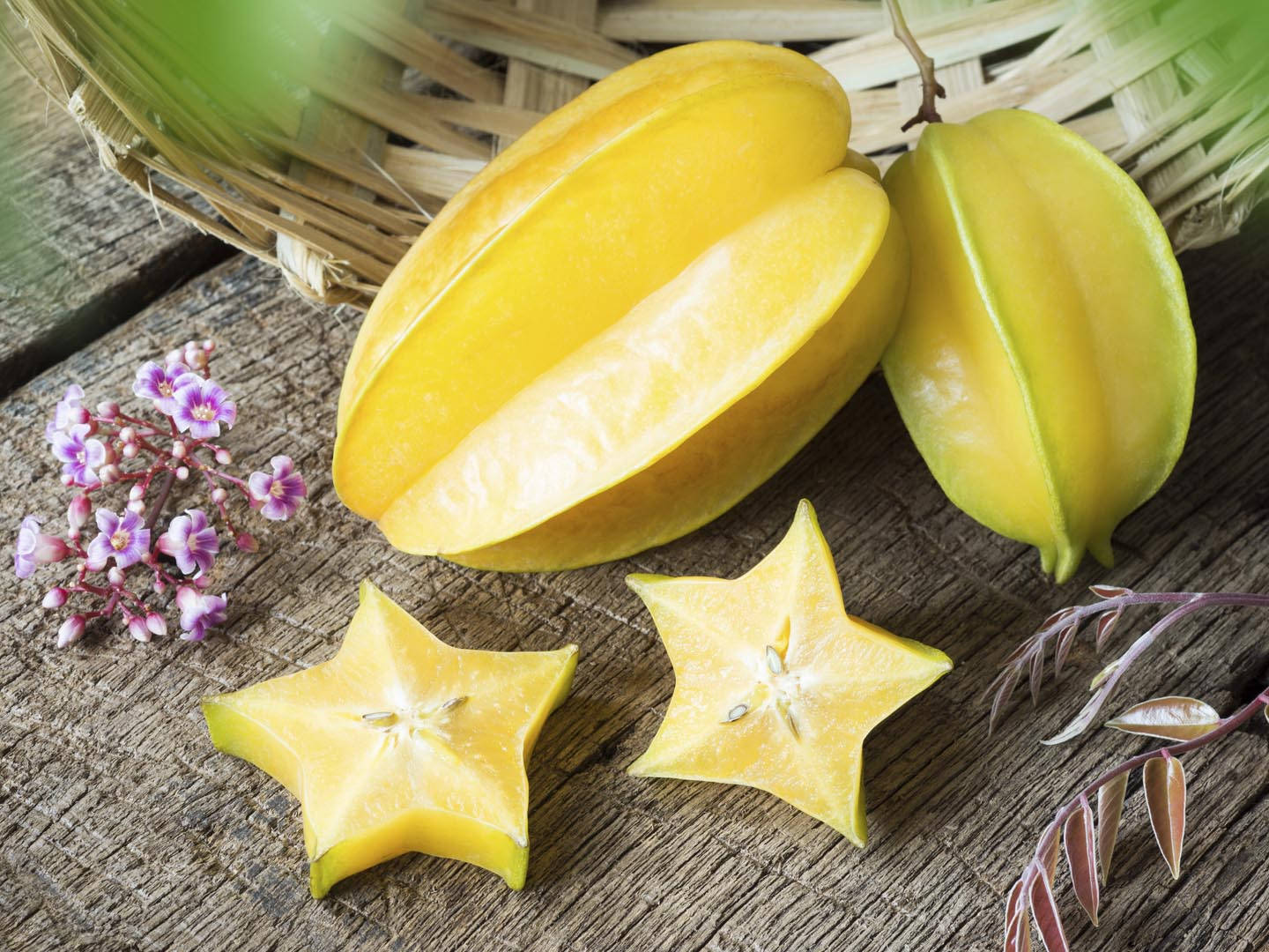 Carambola, wooden table, weathered wood, HD Desktop Wallpaper