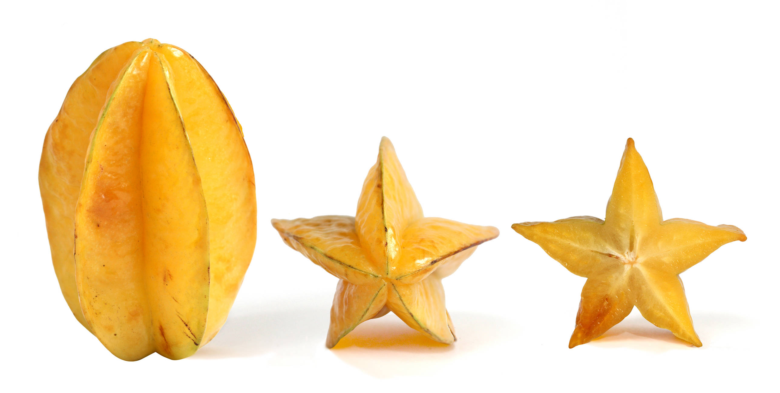 Carambola, star fruit, yellow, 2K Desktop Wallpaper