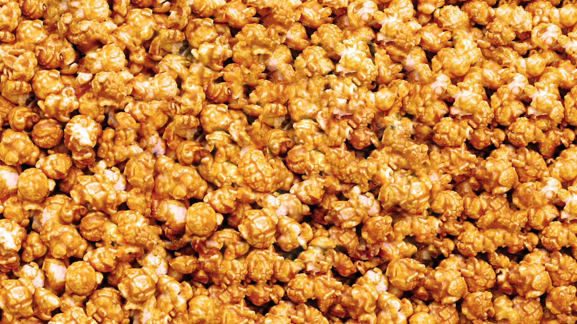 brown caramel, golden caramel, popcorn kernels, Full HD Desktop Wallpaper