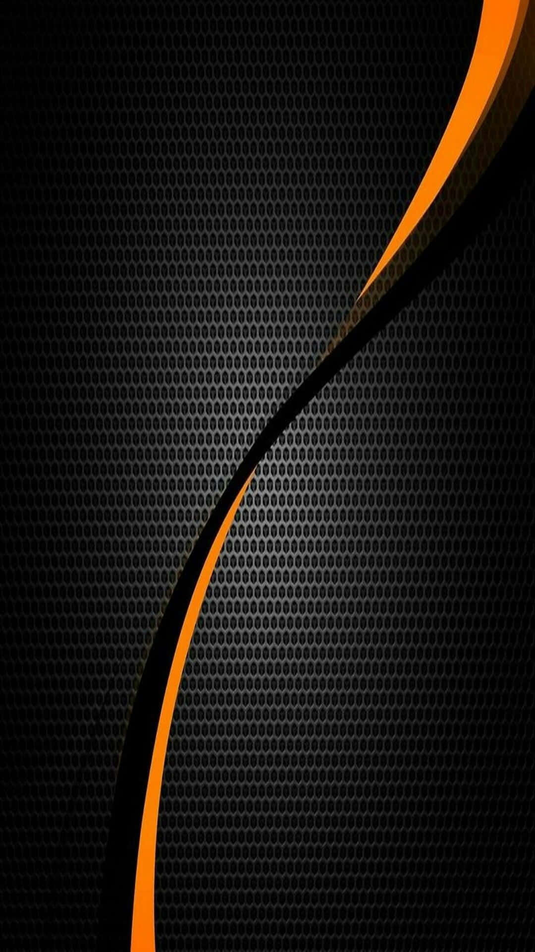 carbon fiber iPhone, black, orange, Full HD Phone Wallpaper