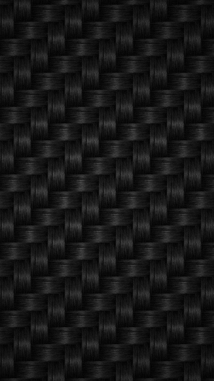 plain black iPhone, woven carbon fiber texture, subtle sheen, HD Phone Wallpaper