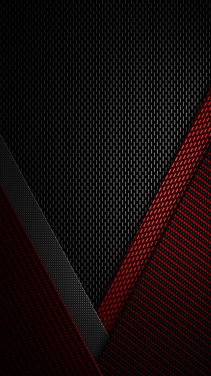 black, red, carbon fiber, HD Phone Wallpaper