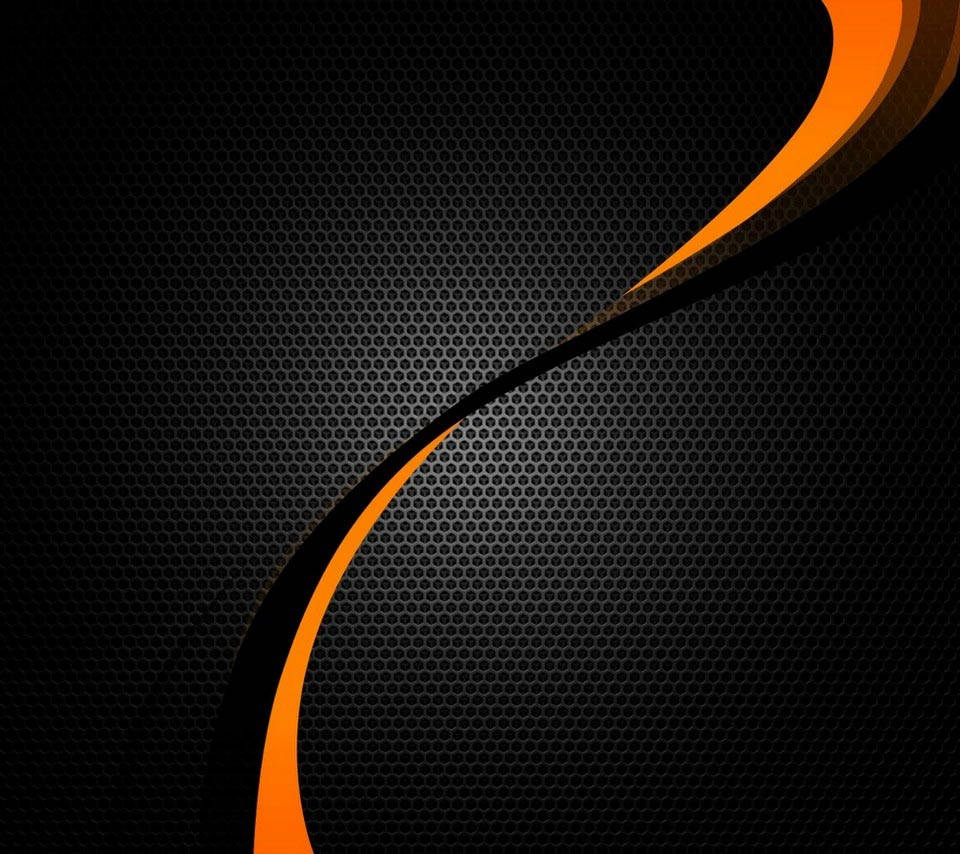 carbon fiber, black, orange, SD Desktop Wallpaper