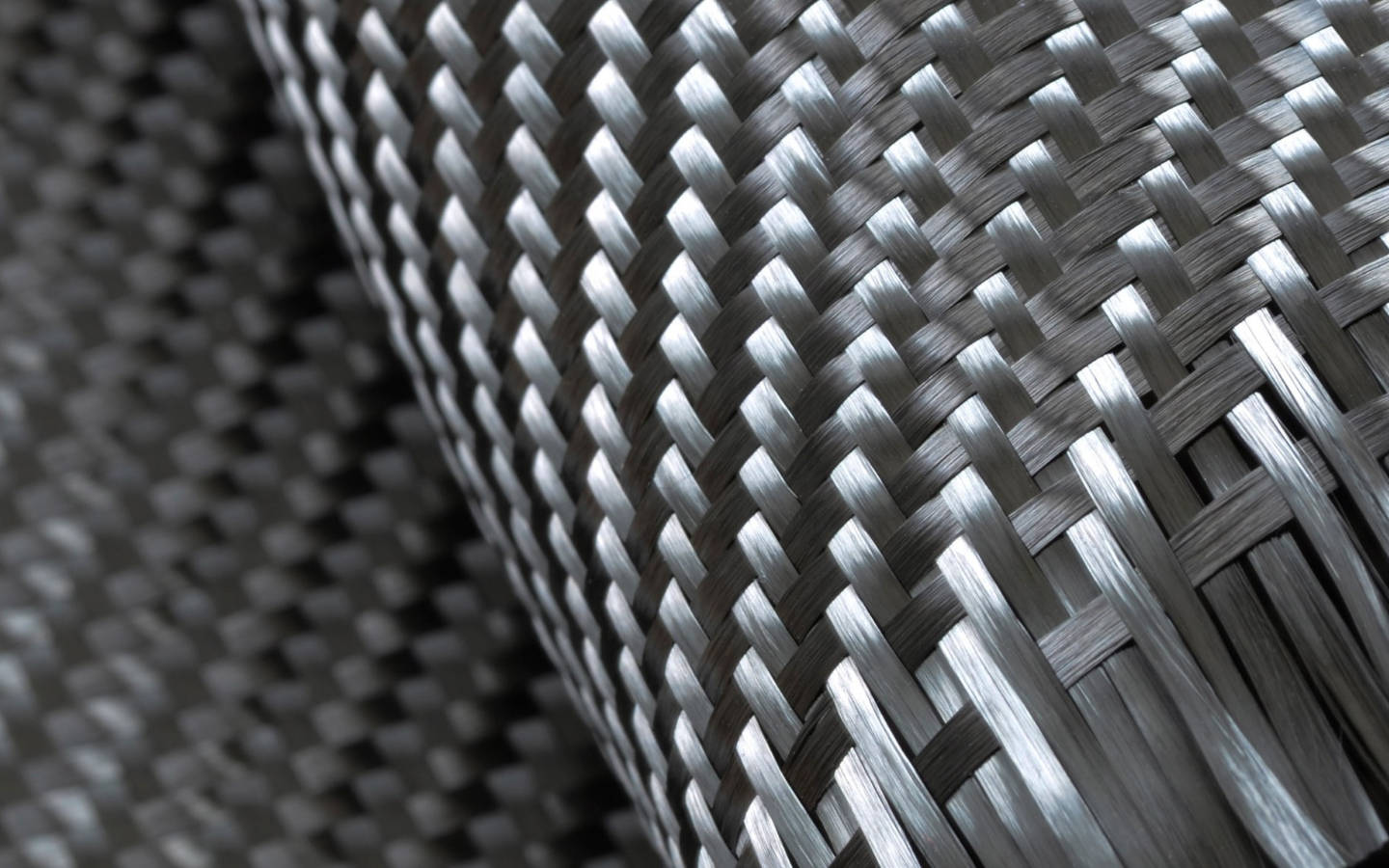 carbon fiber, shiny silver, woven carbon fiber strands, HD Desktop Wallpaper
