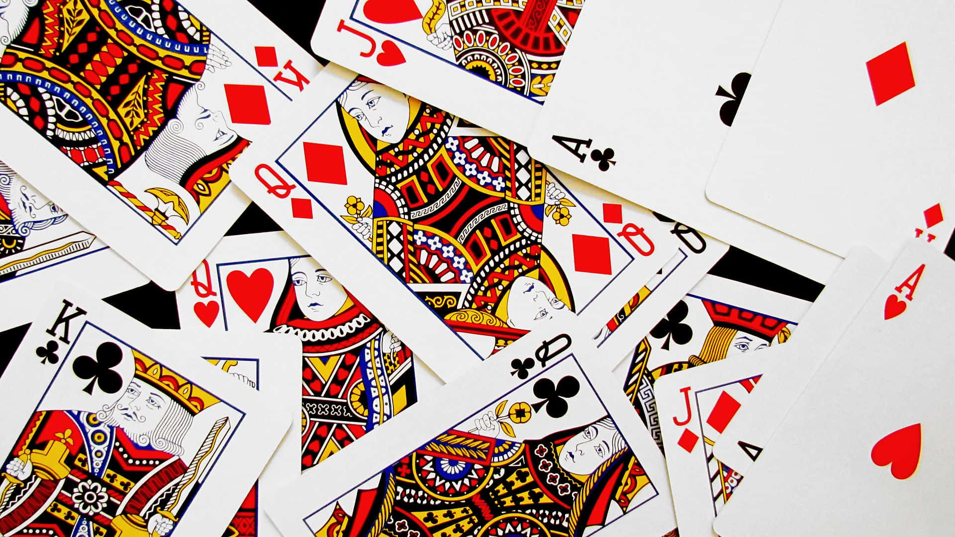 card games, classic playing cards, ornate royal figures, Full HD Desktop Wallpaper
