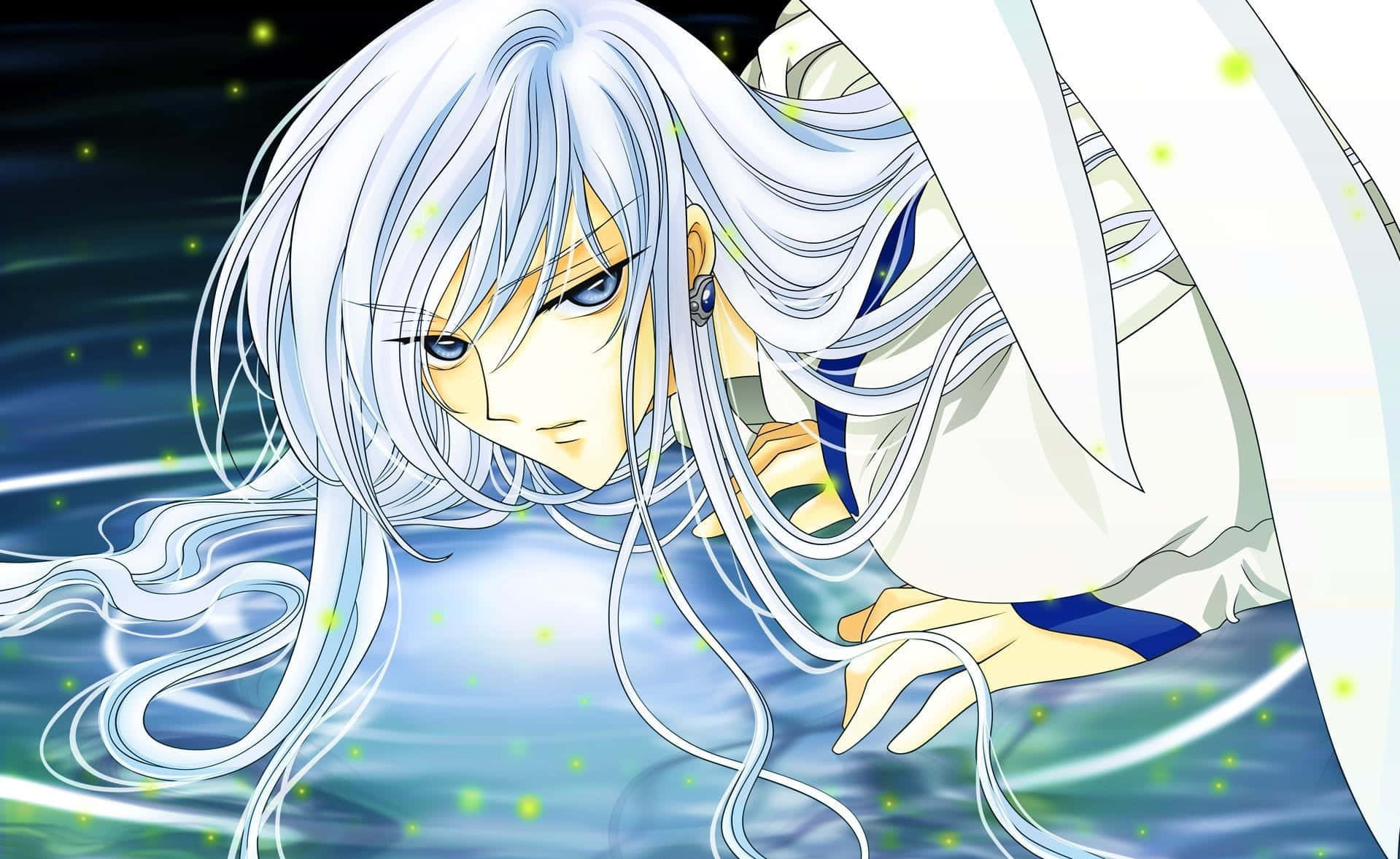 Yue, Cardcaptor Sakura, silver hair, HD Desktop Wallpaper
