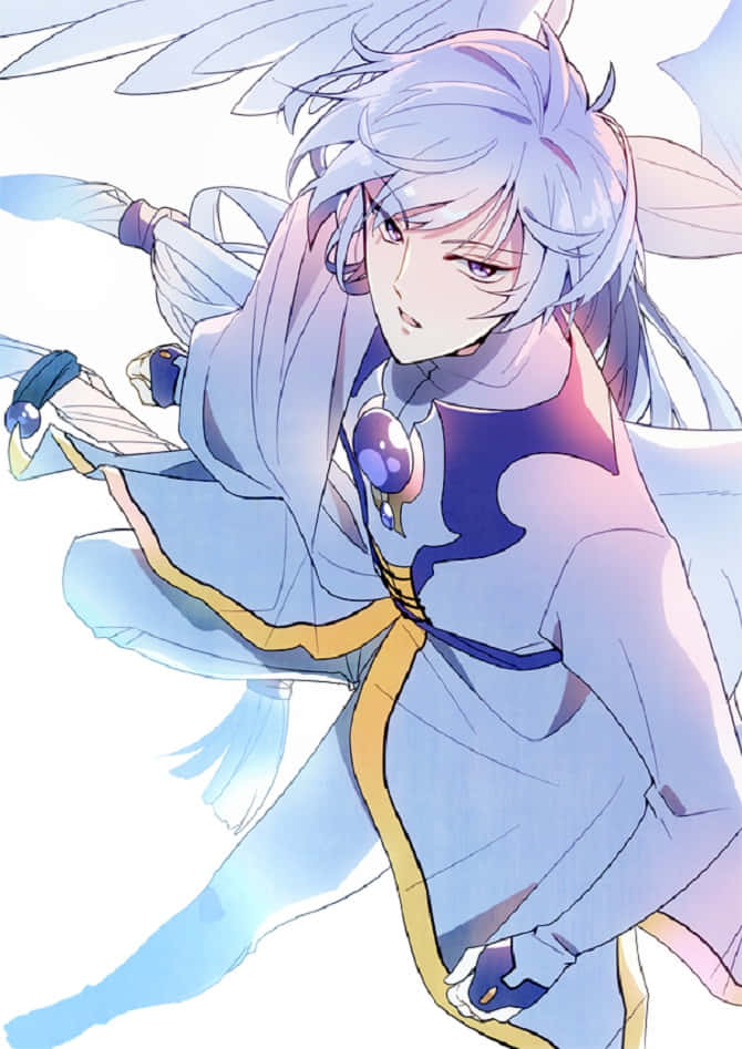 Yue, Cardcaptor Sakura, silver hair, SD Phone Wallpaper