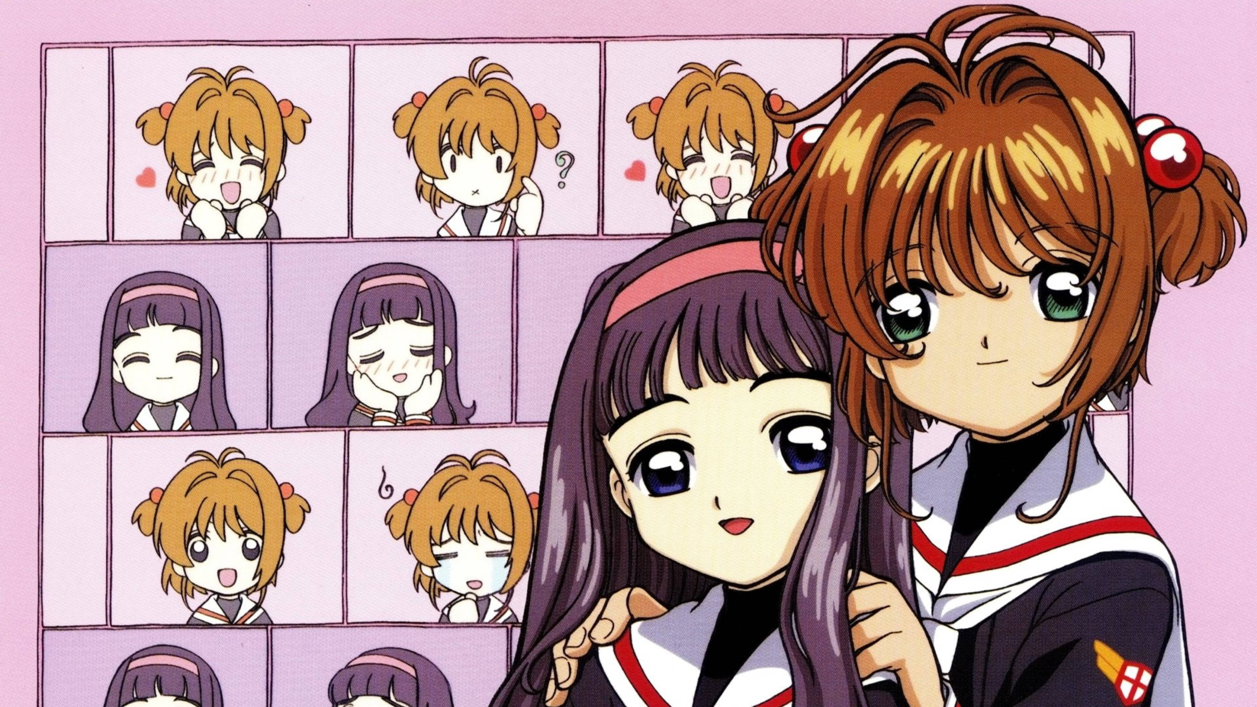 Cardcaptor Sakura, best friends, anime girls, 4K Desktop Wallpaper