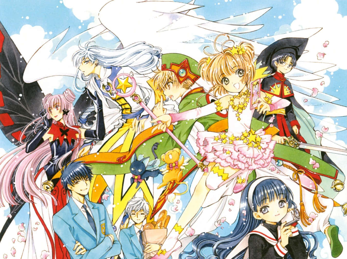 Cardcaptor Sakura, characters, wings, HD Desktop Wallpaper