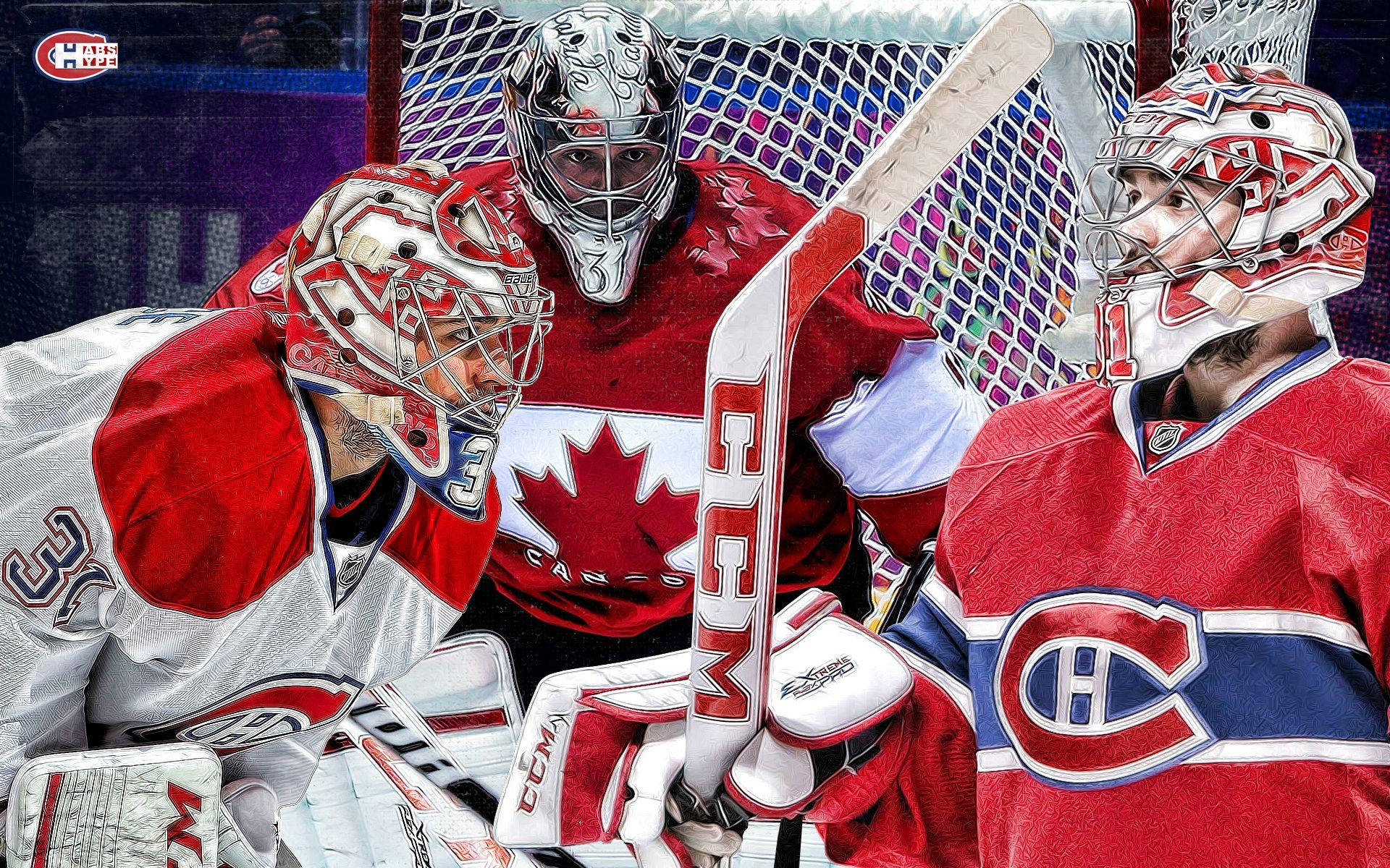 Carey Price, ice hockey match, red and white gear, Full HD Desktop Wallpaper