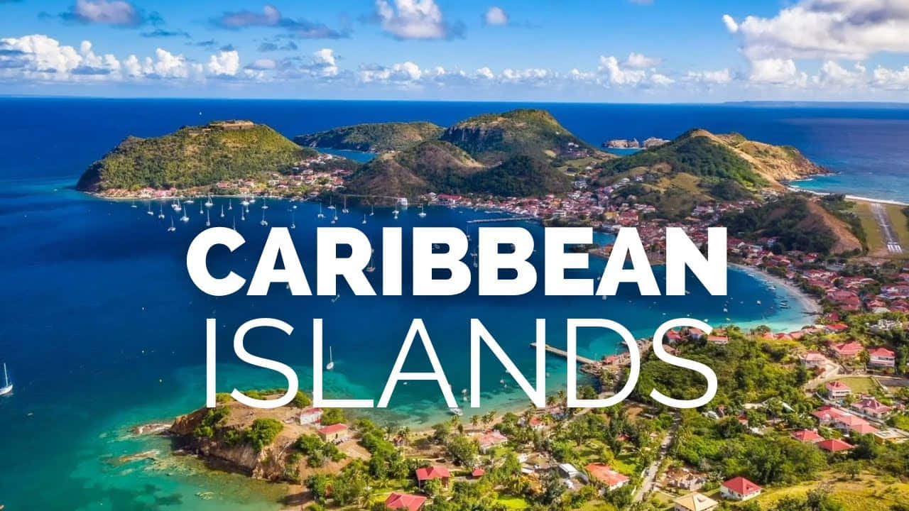 Caribbean Island, turquoise waters, sailboats, HD Desktop Wallpaper