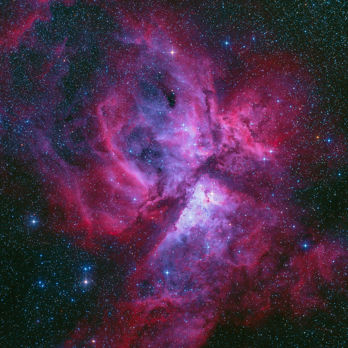 Carina Nebula, pink, purple, SD Desktop Wallpaper