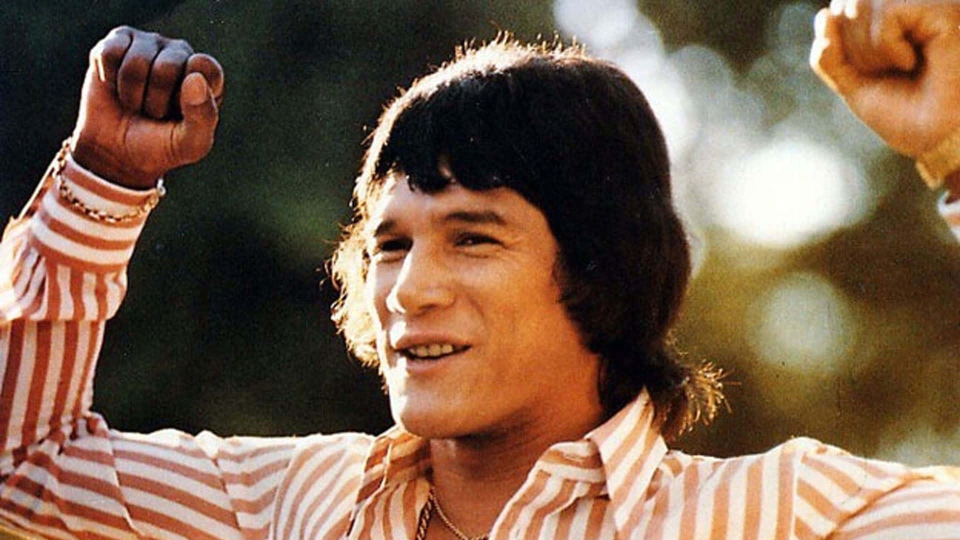 Carlos Monzon, white and red stripes, striped shirt, Full HD Desktop Wallpaper