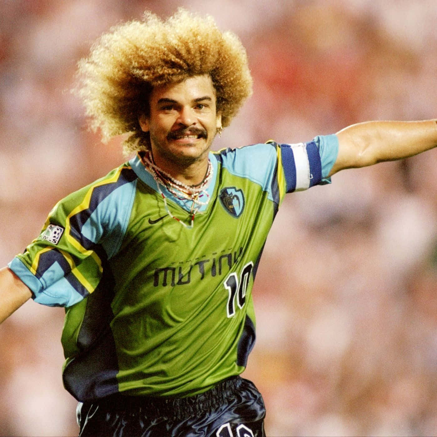 Carlos Valderrama, afro, mustache, HD Desktop Wallpaper