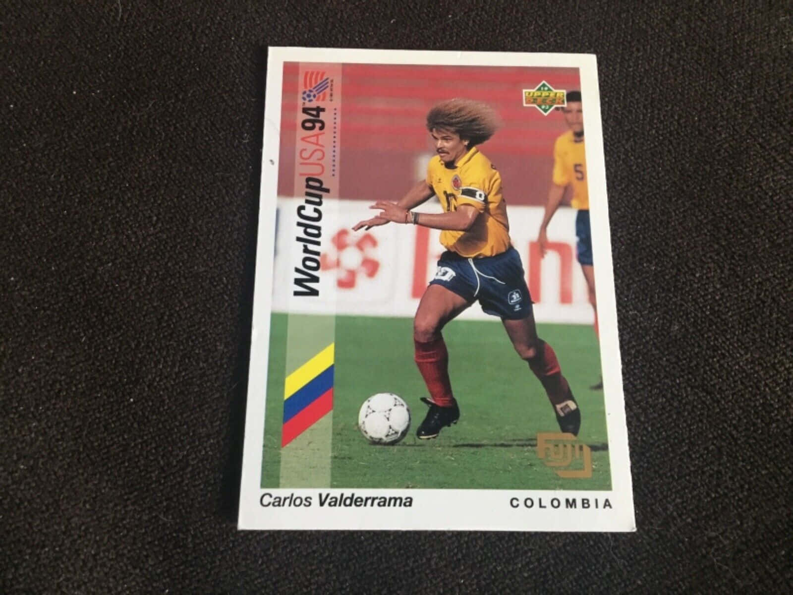 Carlos Valderrama, 1994 World Cup, vintage trading card, HD Desktop Wallpaper