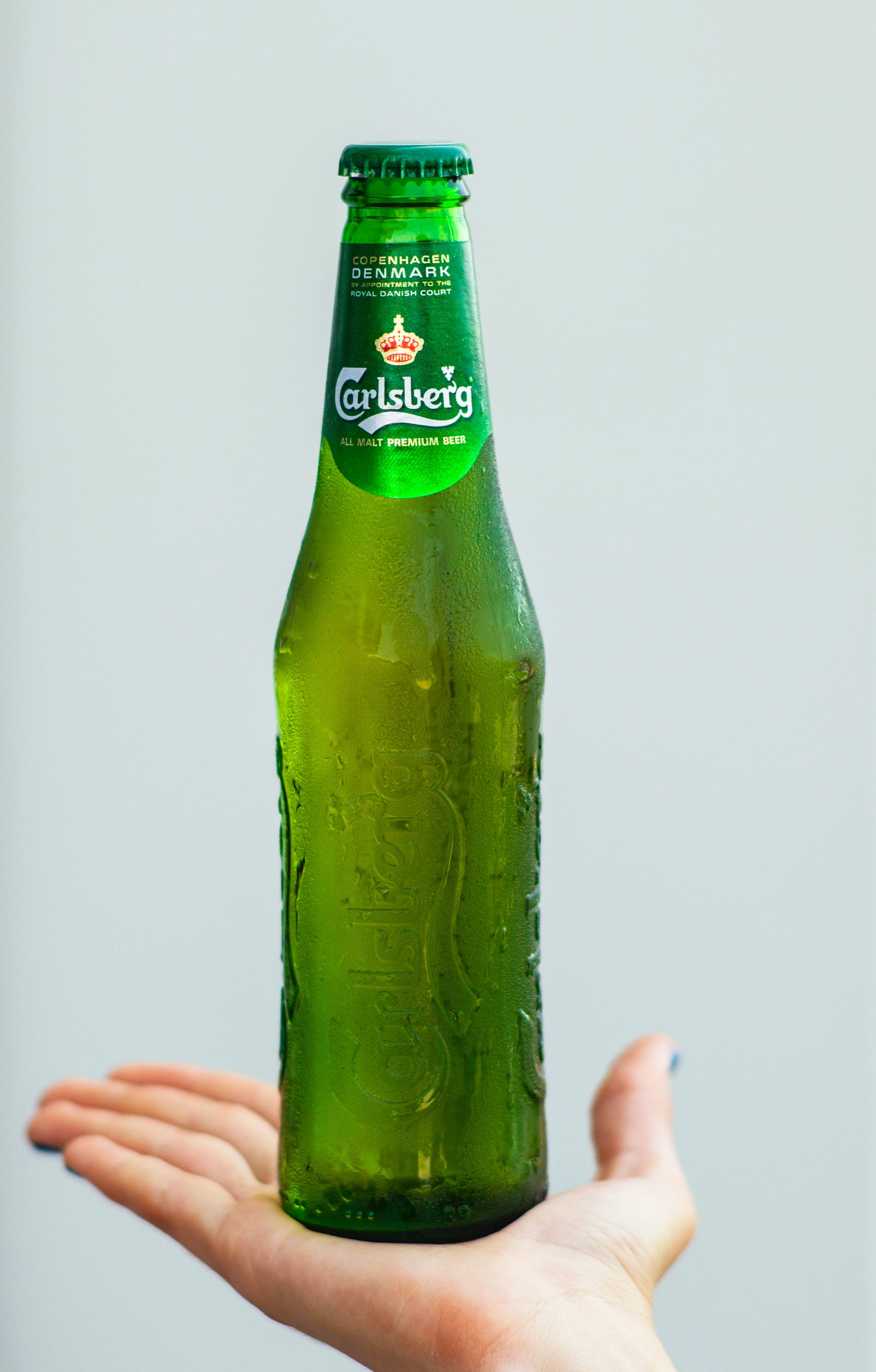 Carlsberg, green, beer bottle, 2K Phone Wallpaper