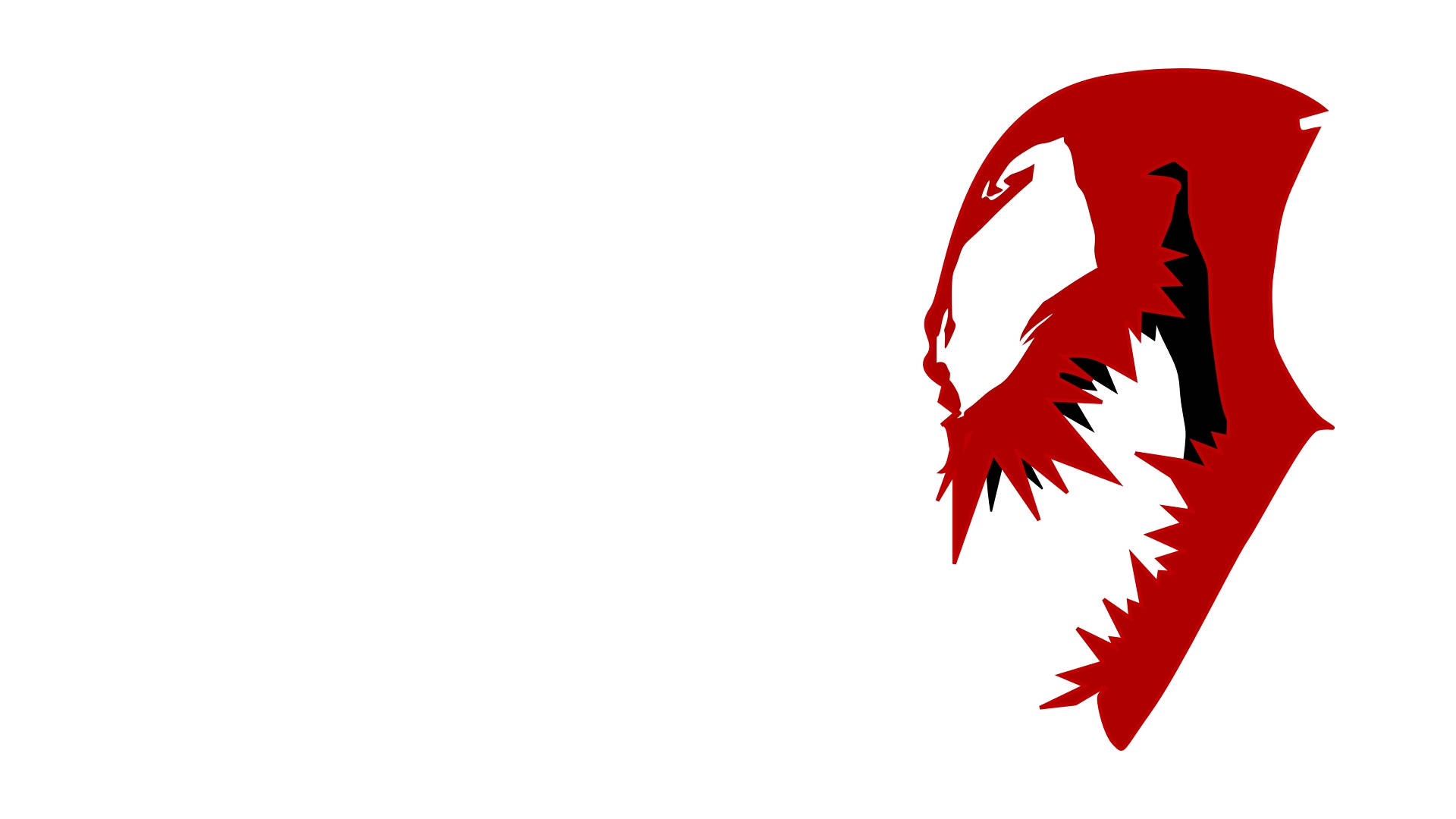Carnage 4K, red, white, Full HD Desktop Wallpaper