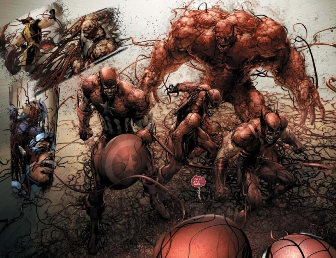Carnage USA, Carnage, red-skinned villain, SD Desktop Wallpaper