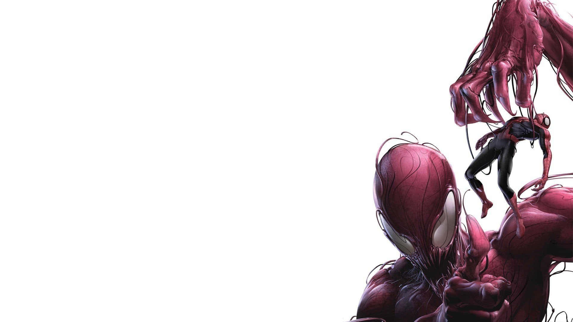 Carnage USA, red symbiote Spider-Man, smaller version of himself, Full HD Desktop Wallpaper