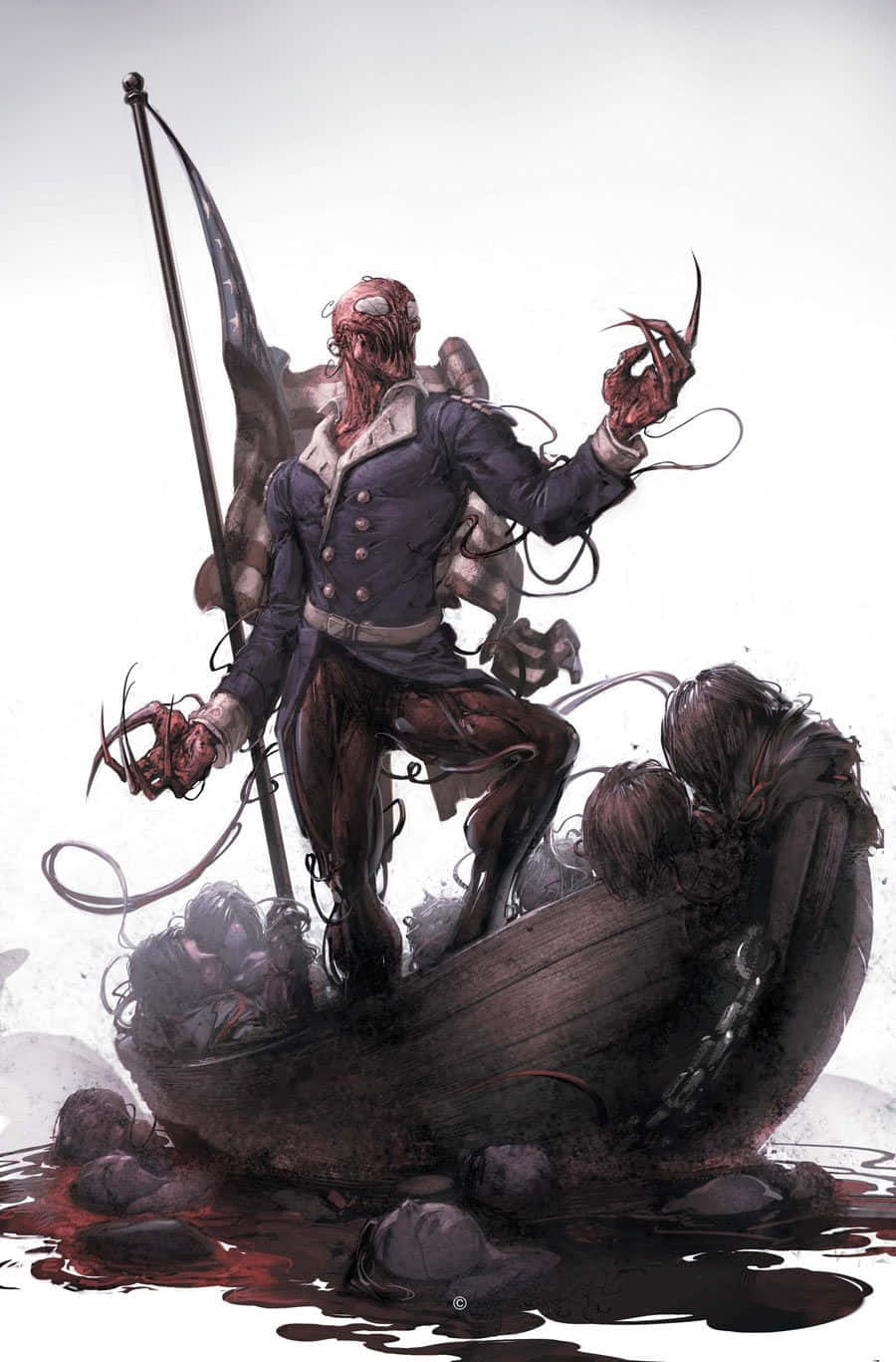 Carnage USA, pirate, tentacle-like limbs, HD Phone Wallpaper