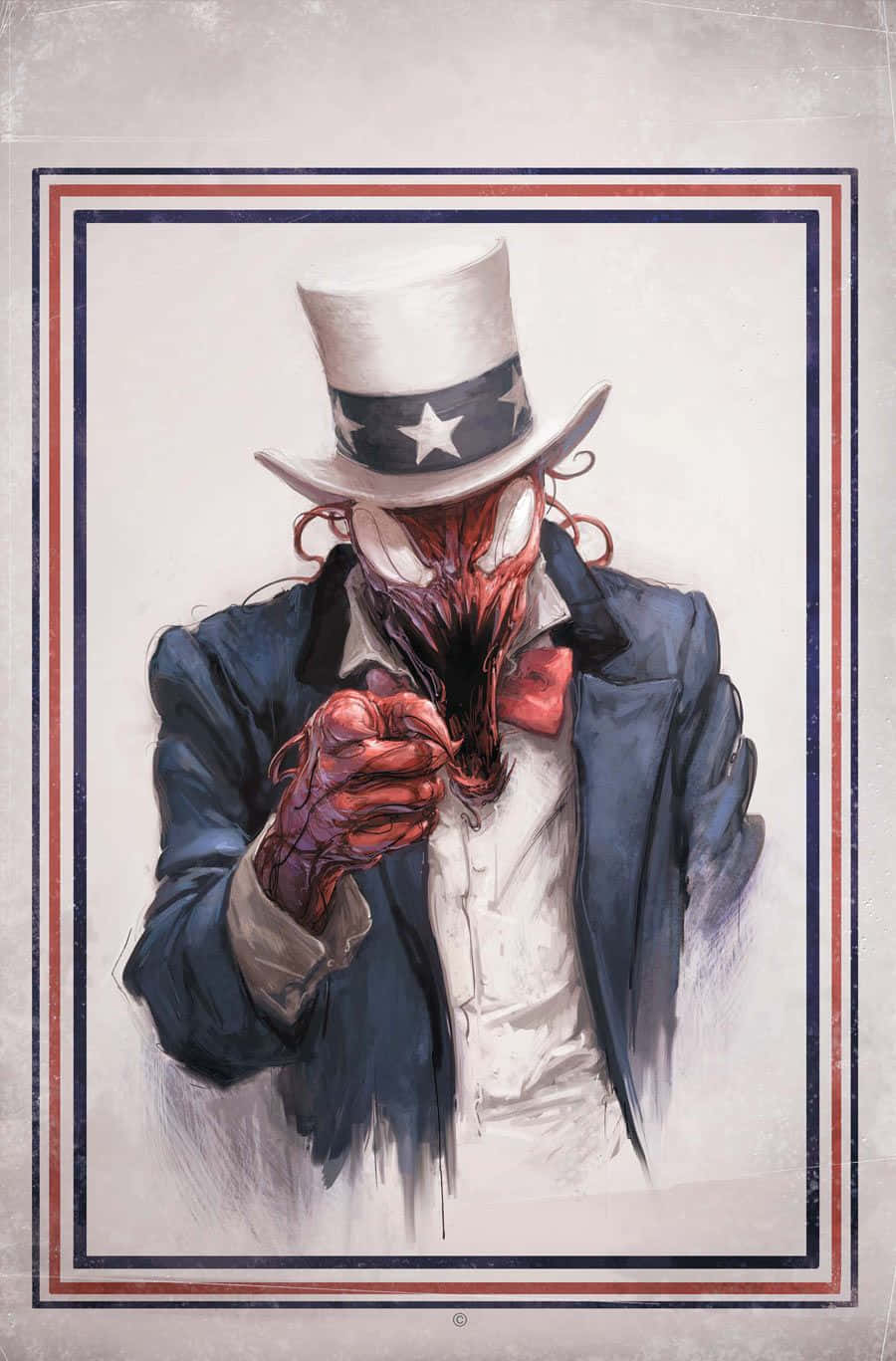 Carnage USA, patriotic top hat, suit, HD Phone Wallpaper