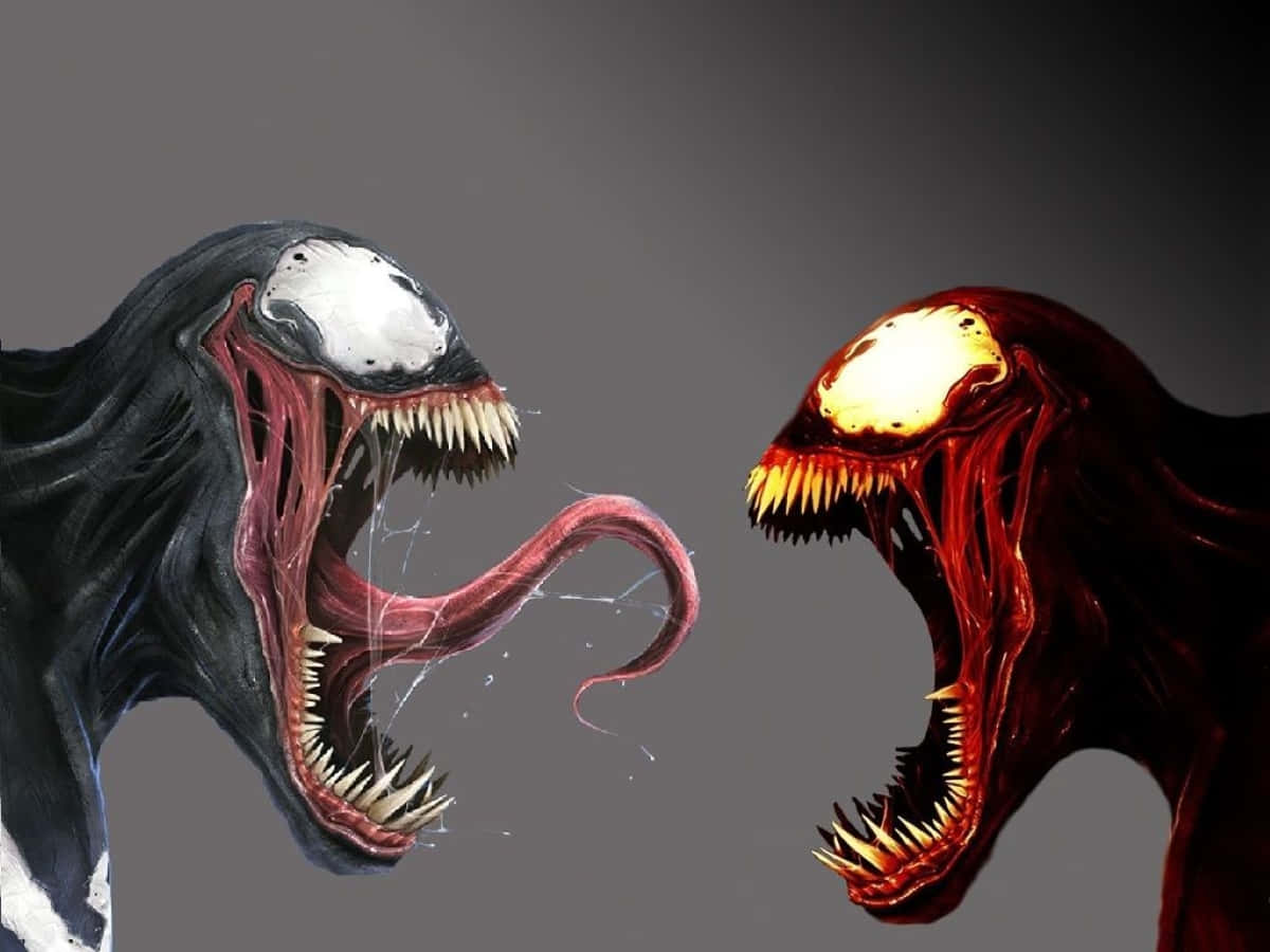 Carnage USA, symbiotes, gaping mouths, SD Desktop Wallpaper