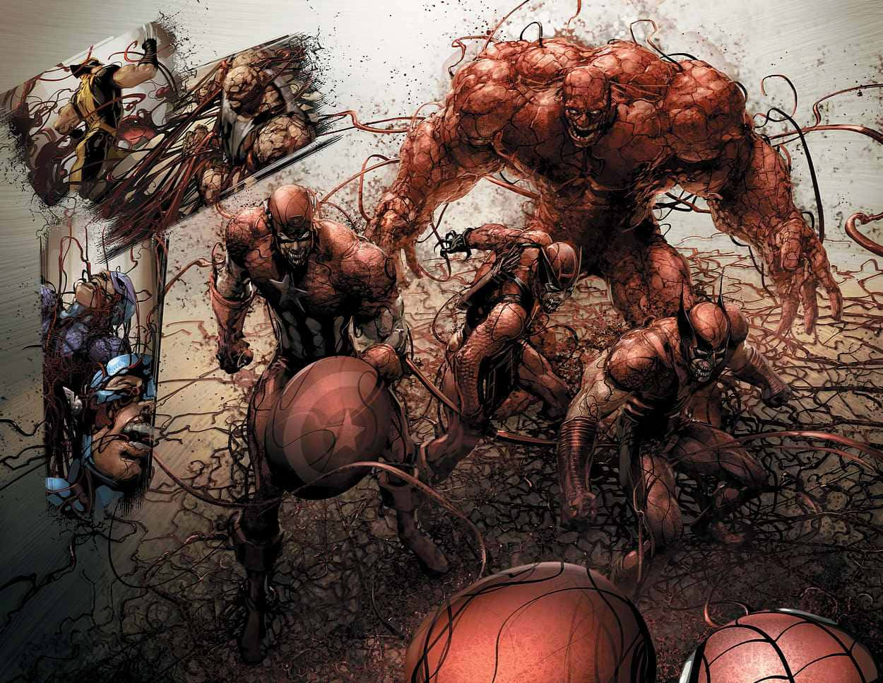 Carnage USA, red entity, tendrils, SD Desktop Wallpaper
