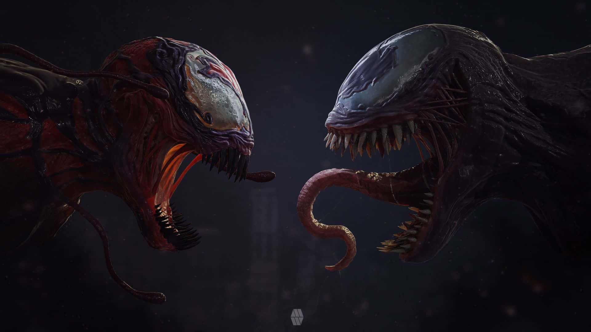 Carnage, Venom, cosmic void, Full HD Desktop Wallpaper